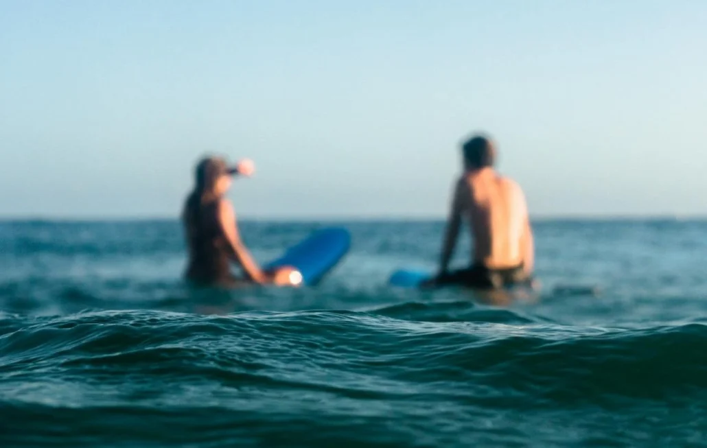 Surfer im Wasser