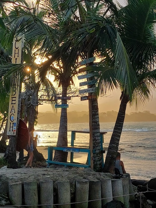 Sonnenuntergang in Puerto Viejo